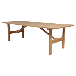 Model 268 Coffee Table in Soap Treated Oak attributed to Børge Mogensen for Fredericia, Denmark, 1960s For Sale