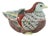 Vintage Chinese Famille Verte Porcelain Mandarin Duck Hand-Painted Covered Bowl For Sale