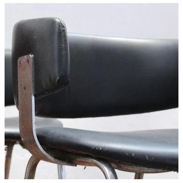 Bauhaus Set of Bauhaus Style Armchairs by Pizzi Arredamenti, 1960s For Sale - Image 3 of 8