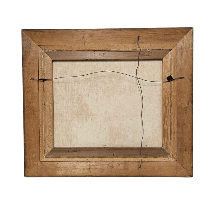 Mountain Lake Landscape Oil Painting by Muriel Alvarez For Sale - Image 11 of 11