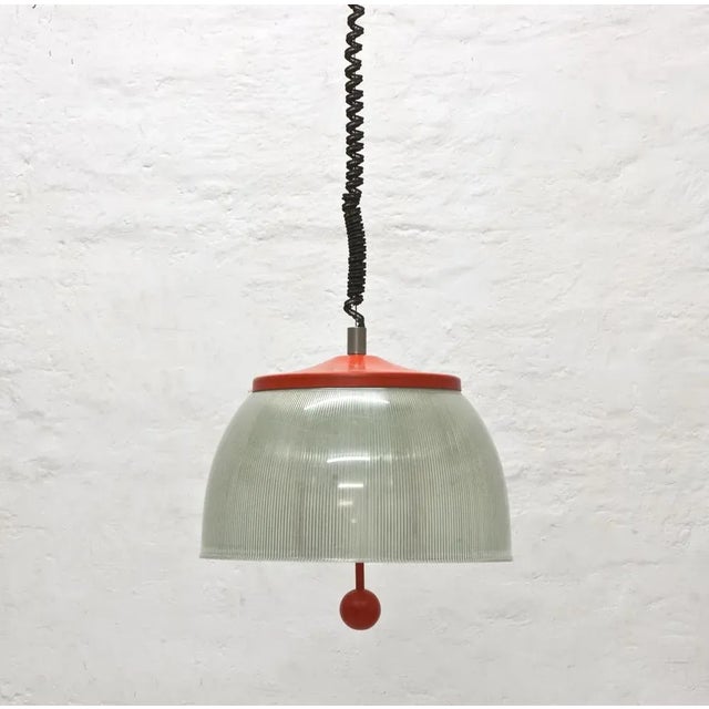 Black Mid-Century Modern Italian Adjustable Pendant Lamp, 1960s For Sale - Image 8 of 8