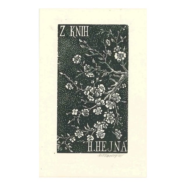 Flocks, Original Woodcut, Mid-20th-Century For Sale