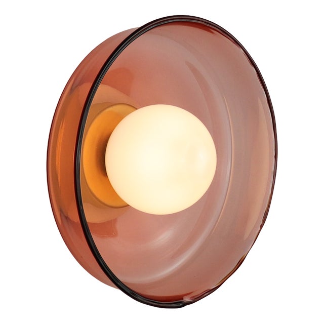 Large Glass Wall Lamp by Naama Hofman For Sale