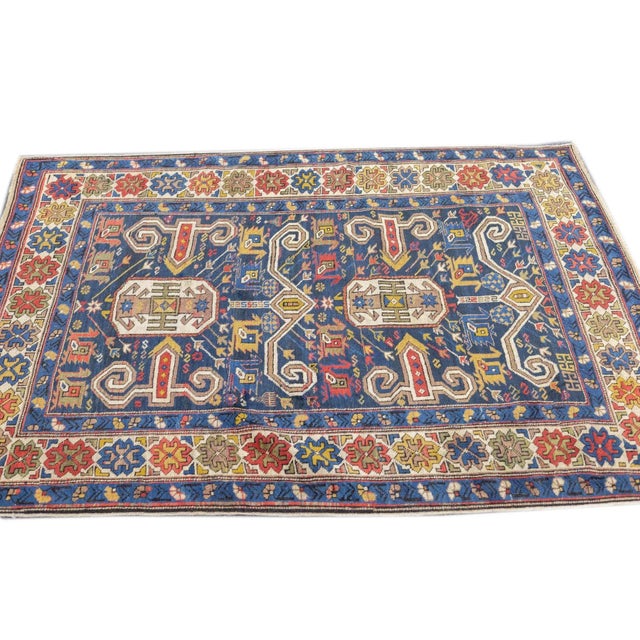 Antique Perpedil Rug 3'10'' x 5' For Sale - Image 4 of 12