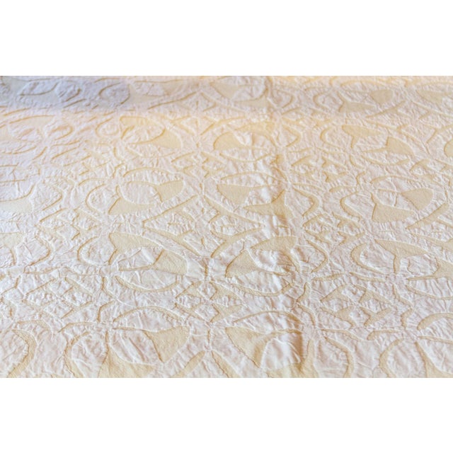 Paloma Applique Coverlet For Sale - Image 4 of 8