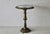 1970s Pierced Reticulated Brass Pedestal Glass Top Drinks Side Table For Sale - Image 9 of 18