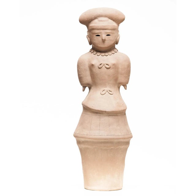 Japanese Haniwa Terracotta Noble Woman Figure For Sale In Seattle - Image 6 of 6