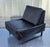 Vintage German Lounge Chair Conseta in Black Leather with Gray Steel Sled Feet by F.W.Möller for Cor, 1970s For Sale - Image 3 of 9