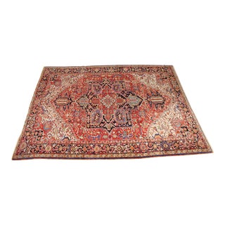 Semi Antique Hand Knotted Approx. 9 X 12 Wool Rug For Sale