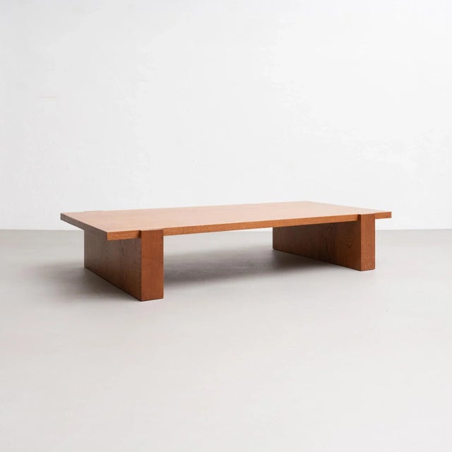 Contemporary Solid Oak Low Table from Dada For Sale - Image 9 of 18