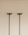 A rare and elegant pair of “Jill” floor lamps designed by Perry A. King, Santiago Miranda, and Gianluigi Arnaldi for...