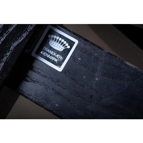 Black String Chair by Niels Jørgen Haugesen for Tranekær Furniture, Denmark, 1980s, Set of 6 For Sale - Image 8 of 16