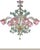 Classical Luxury Venetian Pink and Green Floreal Murano Glass Chandelier. For Sale - Image 6 of 6