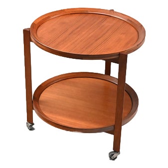 Vintage Teak Trolley by Sika Furniture For Sale