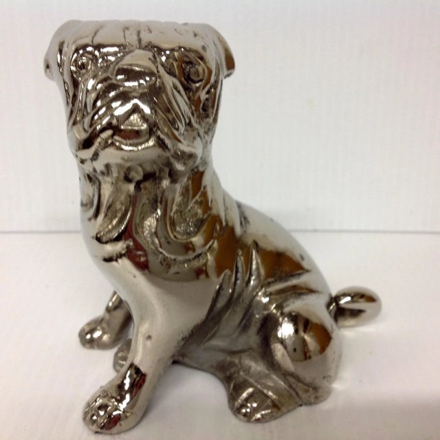 1930s Chromed English Bulldog. Lovely item for your home!