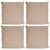 Modern Beige Cotton Twill Pillows with Geometric Jacks Motif - Set of 4 For Sale - Image 9 of 9