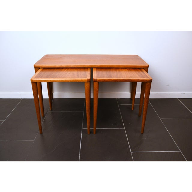 Swedish Modern Cubus Nesting Tables in Teak by Yngve Ekström for Källemo AB, 1950s, Set of 3 For Sale - Image 13 of 13