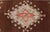 Vintage Latch Hook Design Turkish Oushak Rug in Chocolate Brown, Taupe, Gray and Burnt Orange For Sale - Image 9 of 13