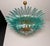 1990s Vintage Murano Chandelier with 82 Turquoise Glasses, 1990s For Sale - Image 5 of 18