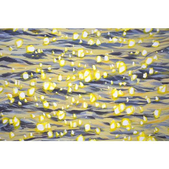 Early 21st Century Glare on the Water 9.Original Modern Hand Painting For Sale - Image 5 of 10