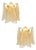 Sanded Champagne Rondini Murano Wall Sconces by Simoeng, Set of 2 For Sale