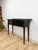 Contemporary Nichols and Stone Solid Black Wood Console Two Drawers Modern Transitional For Sale - Image 3 of 16