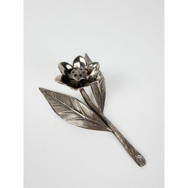 Mid-Century Italian Chrome Flower Cocktail Ashtrays, 1960s, Set of 6 For Sale - Image 11 of 18