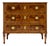 Italian Neoclassical Walnut and Marquetry Three-Drawer Commode For Sale