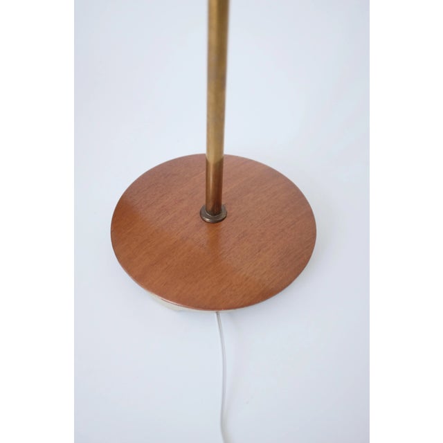 1950's Brass and Wood Floor Lamp by Bertil Brisborg For Sale In New York - Image 6 of 8
