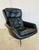 Mid-Century Danish Black Leather Swivel Chair from Dux For Sale - Image 9 of 18