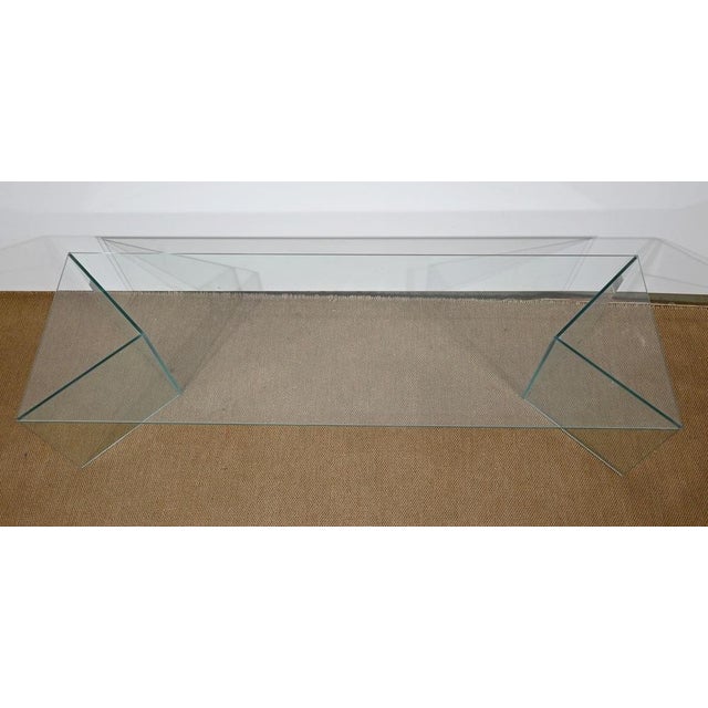 Rectangular Glass Coffee Table, 1970s For Sale - Image 4 of 18