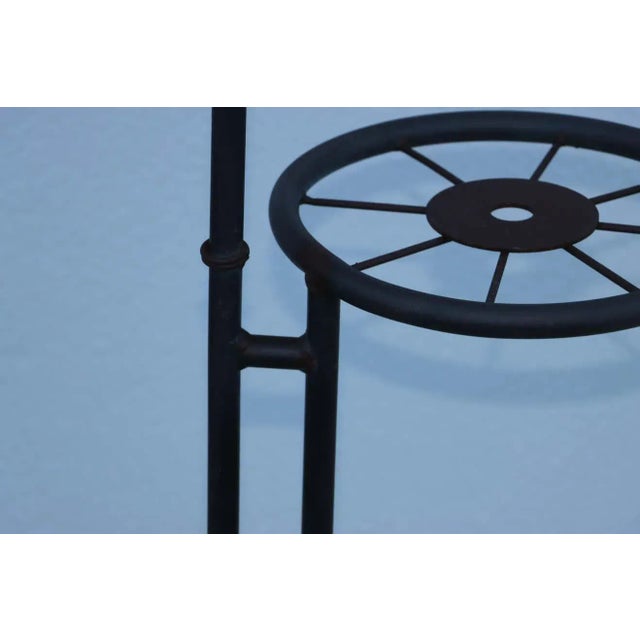 Black 1960's French 3 Tier Plant Stand For Sale - Image 8 of 13