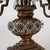 Pair of Early 20th C. Crystal Flower Brass Candelabras French Style, For Sale - Image 9 of 15