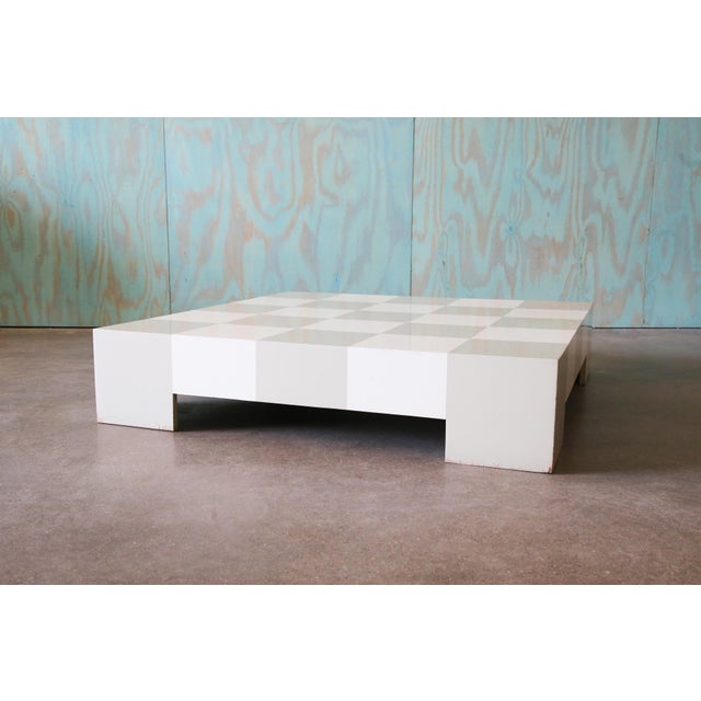 1960s Milo Baughman for Thayer Coggin Checkerboard Low Coffee Table 1969 For Sale - Image 5 of 13