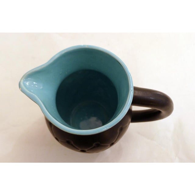 1950s Mid-Century Pitcher in Earthenware with Résille Pattern from Poet-Laval, France, 1950s For Sale - Image 5 of 11