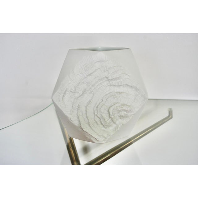 White White Porcelain Op Art Vase from AK Kaiser, Germany, 1970s For Sale - Image 8 of 8