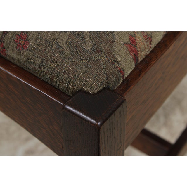 Set of 8 Stickley Mission Oak Dining Room Chairs For Sale - Image 11 of 18