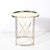 Mid-Century Polished Brass & Brushed Steel Side Table With Lattice Supports For Sale - Image 10 of 14