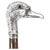 Antique Walking Stick Cane Silver Duck Head Handle, 1890s For Sale - Image 16 of 16