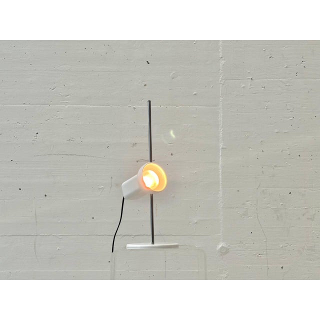 Space Age White Metal Table Lamp, 1970s For Sale - Image 11 of 16