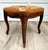 Terra Cotta Antique French Louis XV Style Carved Wood Figural Needlepoint Footstool For Sale - Image 8 of 15