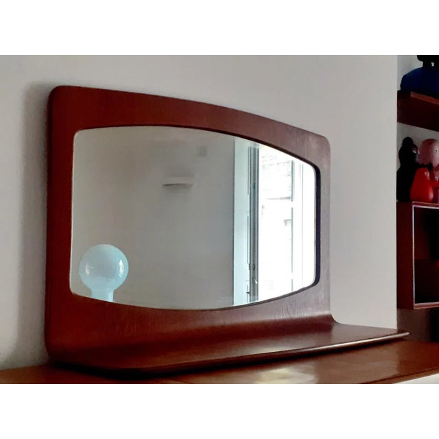 Large Wall Mirror by Franco Campo and Carlo Graffi for Home Torino, 1958 For Sale - Image 6 of 9