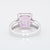 Metal 6.4Ct Natural Kunzite Ring With Natural Diamonds Accents: Solid 14k Gold, Size 6.75 For Sale - Image 7 of 8