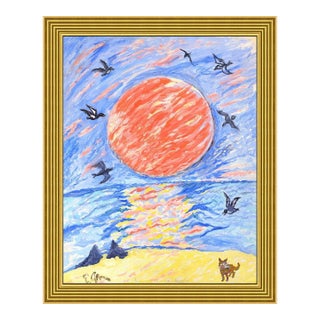 1960s Sunset on the Gulf, Emil Armin For Sale