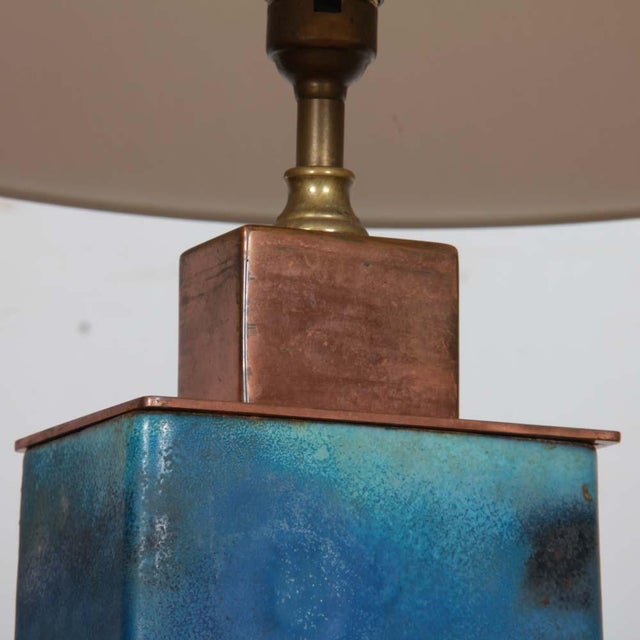 1950s Enamelled Metal Table Lamp, 1950s For Sale - Image 5 of 7