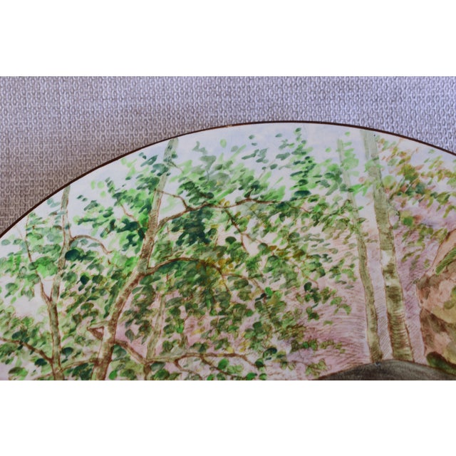 Large Wall Plate by Longchamp, 1890s For Sale - Image 3 of 9