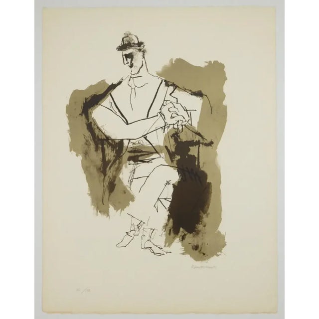 Mid-Century Modern 1971 Abraham Rattner Beggars Opera Lithograph For Sale - Image 3 of 3