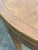 1970s Mid-Century Modern Baker Walnut Round Sunburst Pattern Lamp, Side, Accent Table For Sale - Image 9 of 13