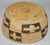 20th C Woven Bowl Basket With Geometric Cross Pattern For Sale In Los Angeles - Image 6 of 8