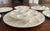 Classic Longchamp solid white oyster platter made in France around the 1960's. Twelve wells over a basketweave pattern.